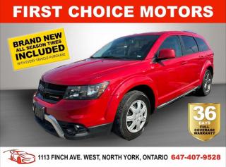 Welcome to First Choice Motors, the largest car dealership in Toronto of pre-owned cars, SUVs, and vans priced between $5000-$15,000. With an impressive inventory of over 300 vehicles in stock, we are dedicated to providing our customers with a vast selection of affordable and reliable options. <br><br>Were thrilled to offer a used 2014 Dodge Journey CROSSROAD, red color with 175,000km (STK#7086) This vehicle was $12990 NOW ON SALE FOR $10990. It is equipped with the following features:<br>- Automatic Transmission<br>- Leather Seats<br>- Heated seats<br>- Bluetooth<br>- Reverse camera<br>- Alloy wheels<br>- Power windows<br>- Power locks<br>- Power mirrors<br>- Air Conditioning<br><br>At First Choice Motors, we believe in providing quality vehicles that our customers can depend on. All our vehicles come with a 36-day FULL COVERAGE warranty. We also offer additional warranty options up to 5 years for our customers who want extra peace of mind.<br><br>Furthermore, all our vehicles are sold fully certified with brand new brakes rotors and pads, a fresh oil change, and brand new set of all-season tires installed & balanced. You can be confident that this car is in excellent condition and ready to hit the road.<br><br>At First Choice Motors, we believe that everyone deserves a chance to own a reliable and affordable vehicle. Thats why we offer financing options with low interest rates starting at 7.9% O.A.C. Were proud to approve all customers, including those with bad credit, no credit, students, and even 9 socials. Our finance team is dedicated to finding the best financing option for you and making the car buying process as smooth and stress-free as possible.<br><br>Our dealership is open 7 days a week to provide you with the best customer service possible. We carry the largest selection of used vehicles for sale under $9990 in all of Ontario. We stock over 300 cars, mostly Hyundai, Chevrolet, Mazda, Honda, Volkswagen, Toyota, Ford, Dodge, Kia, Mitsubishi, Acura, Lexus, and more. With our ongoing sale, you can find your dream car at a price you can afford. Come visit us today and experience why we are the best choice for your next used car purchase!<br><br>All prices exclude a $10 OMVIC fee, license plates & registration  and ONTARIO HST (13%)