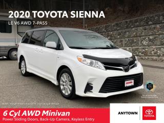 Used 2020 Toyota Sienna LE V6 AWD 7-Pass for sale in Williams Lake, BC