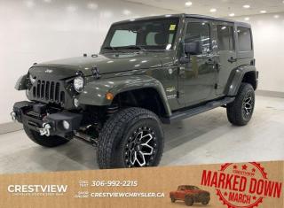 Used 2015 Jeep Wrangler Unlimited Sahara * Lifted * Winch * Low KMS * for sale in Regina, SK