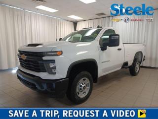 Enhance your journey with our 2024 Chevrolet Silverado 2500 W/T Regular Cab 4X4 in Summit White that is an easy choice for hard jobs and long days! Motivated by a 6.6 Litre V8 delivering 401hp to a 10 Speed Allison Automatic transmission for heavy-duty strength. This Four Wheel Drive truck also features an auto-locking rear differential and 2-speed transfer case for real-world capability, and it looks great! Our Silverado grabs attention with black bumpers, rear CornerSteps, side BedSteps, black recovery hooks, matching trim, vertical trailering mirrors, cargo-bed lighting, a locking tailgate, and a trailer hitch. Once inside, our Work Truck cabin offers similar stylish functionality with comfortable seats, a tilt-adjustable steering wheel, single-zone climate control, power accessories, a 12V power outlet, and clever interior storage for staying organized. Staying connected is a breeze with a 7-inch touchscreen, wireless Android Auto®/Apple CarPlay®, Bluetooth®, WiFi compatibility, and a two-speaker audio system. A full complement of smart Chevrolet safety technologies is standard, including an HD rearview camera, automatic braking, forward collision alert, a following distance indicator, hitch guidance, a rear seat reminder, Stabilitrak stability/traction control, trailer sway control, hill start assistance, and more. Its no wonder our Silverado 2500 W/T satisfies so many owners! Save this Page and Call for Availability. We Know You Will Enjoy Your Test Drive Towards Ownership! Metros Premier Credit Specialist Team Good/Bad/New Credit? Divorce? Self-Employed?