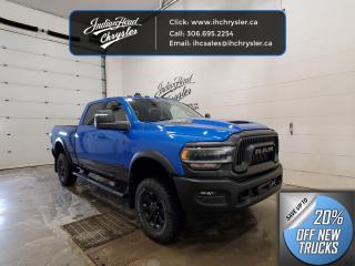 <b>Tow Package,  Navigation,  SiriusXM,  Apple CarPlay,  Android Auto!</b><br> <br> <br> <br>  This ultra capable Heavy Duty Ram 2500 is a muscular workhorse ready for any job you put in front of it. <br> <br>Endlessly capable, this 2024 Ram 2500HD pulls out all the stops, and has the towing capacity that sets it apart from the competition. On top of its proven Ram toughness, this Ram 2500HD has an ultra-quiet cabin full of amazing tech features that help make your workday more enjoyable. Whether youre in the commercial sector or looking for serious recreational towing rig, this impressive 2500HD is ready for anything that you are.<br> <br> This blue Crew Cab 4X4 pickup   has a 8 speed automatic transmission and is powered by a  410HP 6.4L 8 Cylinder Engine.<br> <br> Our 2500s trim level is Power Wagon. Upgrading to this ultra capable Ram 2500 Power Wagon is a great choice as it comes well equipped with an exclusive Power Wagon front grille, durable powder-coated bumpers, wider fender flares, unique aluminum wheels, special embossed seats and a power driver seat. It also has electronic locking differentials for unmatched off-road capability, skid plates, power heated trailer mirrors, a great sound system with a larger 8.4 inch touchscreen, Apple CarPlay, Android Auto and wireless streaming audio, LED headlamps and fog lights, push button start with proximity sensors, cargo box lights, a class V hitch receiver, a rear view camera and a heavy duty off-road suspension that is designed to handle whatever you put in front of it! This vehicle has been upgraded with the following features: Tow Package,  Navigation,  Siriusxm,  Apple Carplay,  Android Auto,  Heated Seats,  4g Wi-fi. <br><br> View the original window sticker for this vehicle with this url <b><a href=http://www.chrysler.com/hostd/windowsticker/getWindowStickerPdf.do?vin=3C6TR5EJXRG263517 target=_blank>http://www.chrysler.com/hostd/windowsticker/getWindowStickerPdf.do?vin=3C6TR5EJXRG263517</a></b>.<br> <br>To apply right now for financing use this link : <a href=https://www.indianheadchrysler.com/finance/ target=_blank>https://www.indianheadchrysler.com/finance/</a><br><br> <br/> Weve discounted this vehicle $12839. See dealer for details. <br> <br>At Indian Head Chrysler Dodge Jeep Ram Ltd., we treat our customers like family. That is why we have some of the highest reviews in Saskatchewan for a car dealership!  Every used vehicle we sell comes with a limited lifetime warranty on covered components, as long as you keep up to date on all of your recommended maintenance. We even offer exclusive financing rates right at our dealership so you dont have to deal with the banks.
You can find us at 501 Johnston Ave in Indian Head, Saskatchewan-- visible from the TransCanada Highway and only 35 minutes east of Regina. Distance doesnt have to be an issue, ask us about our delivery options!

Call: 306.695.2254<br> Come by and check out our fleet of 40+ used cars and trucks and 80+ new cars and trucks for sale in Indian Head.  o~o