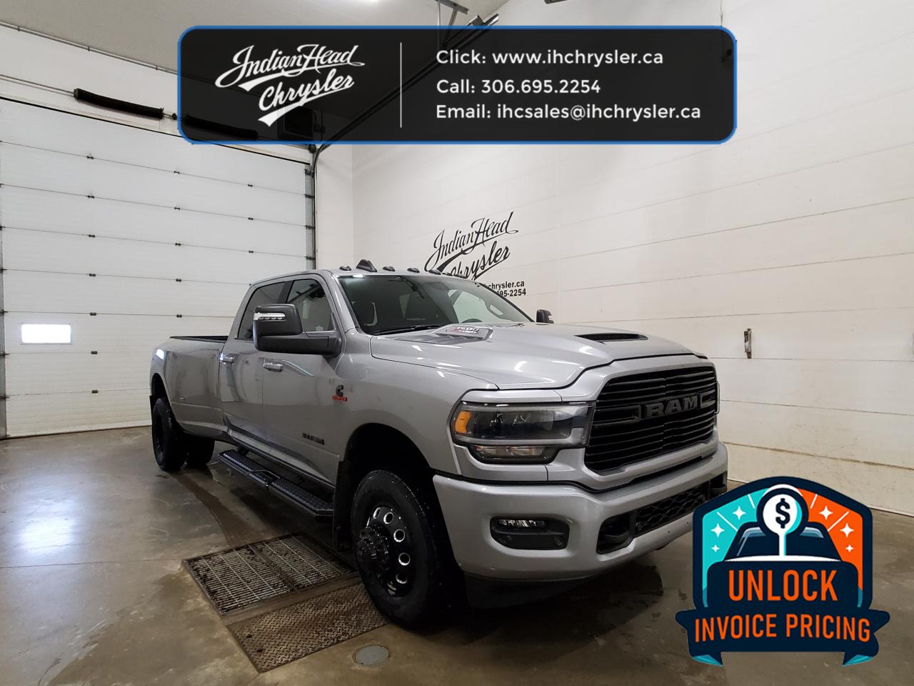 New 2024 RAM 3500 Laramie Dually - Night Edition - 5th Wheel Prep for sale in Indian Head, SK