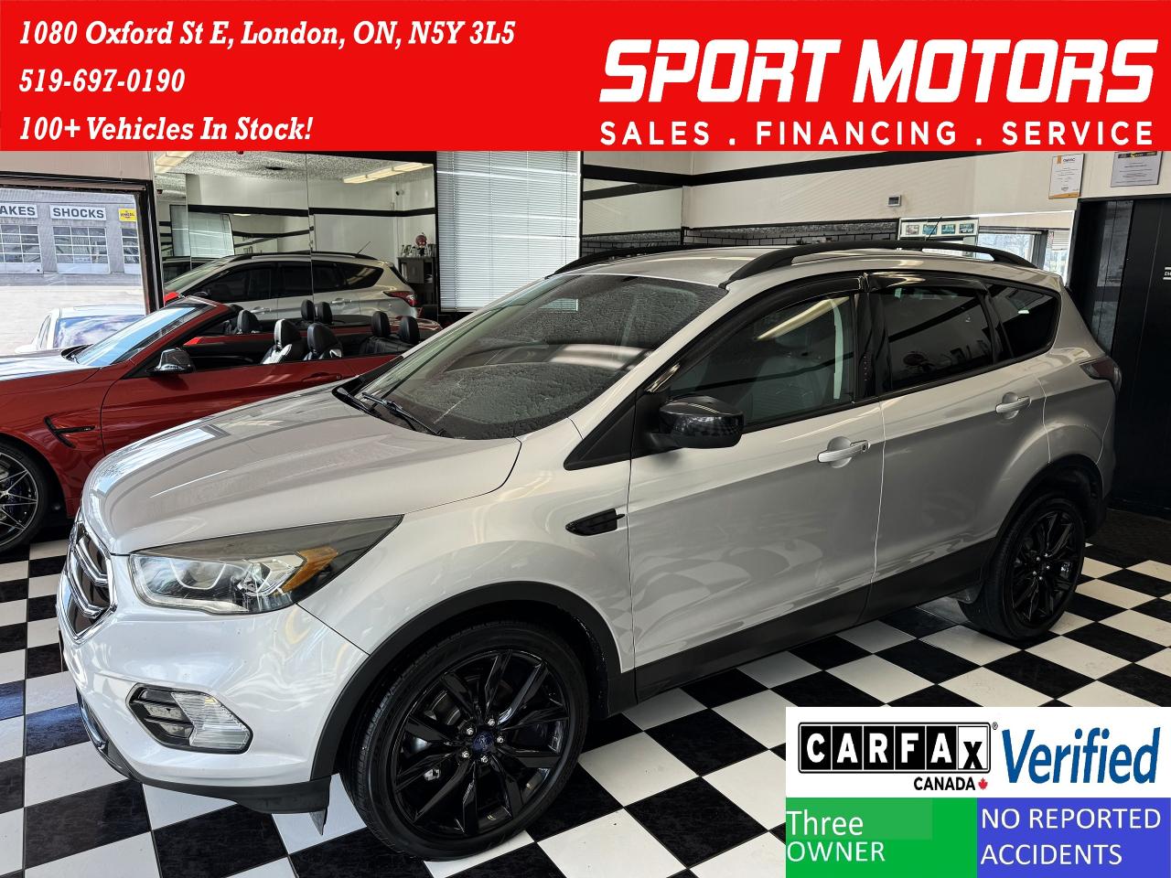 2017 Ford Escape SE W/Apperance PKG+ApplePlay+CLEAN CARFAX