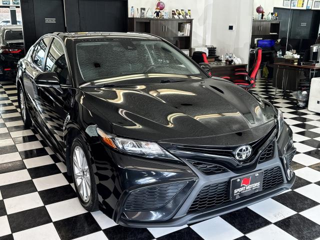 2021 Toyota Camry SE+Leather+ApplePlay+Adaptive Cruise+CLEANC CARFAX Photo5