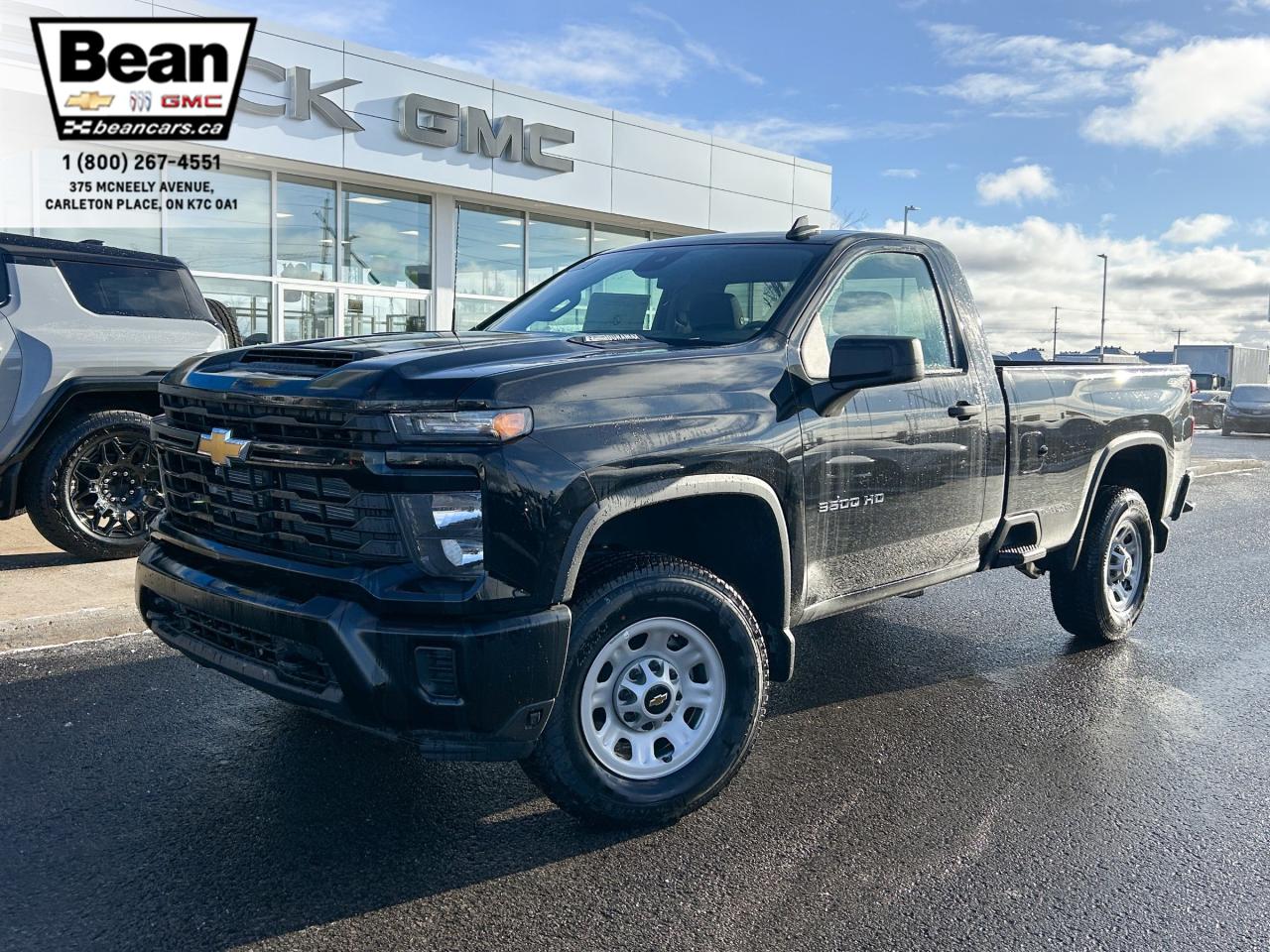 New 2024 Chevrolet Silverado 3500HD Work Truck DURAMAX 6.6L V8 WORK TRUCK WITH REMOTE ENTRY, HITCH GUIDANCE WITH HITCH VIEW, INTELLIBEAM, HD REAR VISION CAMERA for sale in Carleton Place, ON