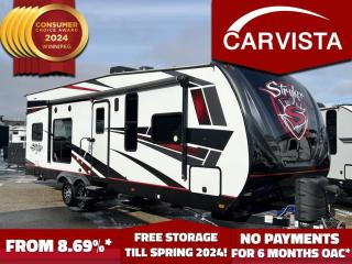 FREE STORAGE TILL SPRING 2024! Come see why Carvista has been the Consumer Choice Award Winner for 4 consecutive years! 2021-2024! Dont play the waiting game, our units are instock, no pre-order necessary!!                                  FREE STORAGE TILL SPRING 2024! Come see why Carvista has been the Consumer Choice Award Winner for 4 consecutive years! 2021-2024! Dont play the waiting game, our units are instock, no pre-order necessary!!                            

      Introducing the 2020 Cruiser Stryker ST2816 RV, a marvel of recreational vehicle design tailored for the discerning traveler seeking luxury and adventure on the open road. Whether youre embarking on a weekend getaway or a cross-country expedition, this camper promises unparalleled comfort, convenience, and style.

32.67 unit overall 
8.25 cargo height
16 foot cargo area length
8186 lbs dry
12800 lbs GVWR
4566 lbs Payload Capacity
1201 lbs hitch weight
8 person sleeping capacity
4000KW Propane Generator

Exterior Design:
The exterior of the 2020 Cruiser Stryker ST2816 RV exudes sophistication and rugged elegance. Crafted with premium materials and meticulous attention to detail, its sleek lines and aerodynamic profile not only enhance its aesthetic appeal but also optimize fuel efficiency and maneuverability.

Interior Comfort & Amenities:
Step inside the 2020 Cruiser Stryker ST2816 RV and experience a world of luxury and comfort. The spacious and meticulously designed interior offers ample room for relaxation, dining, and entertainment. From plush seating and bedding to premium upholstery and finishes, every detail is crafted to indulge your senses and elevate your travel experience. Enjoy the convenience of a fully equipped kitchen, complete with modern appliances, ample storage space, and elegant countertops. The bathroom features a luxurious shower, toilet, and vanity, providing all the comforts of home on the road. Drop down power bed in cargo area.

Versatility & Functionality:
Designed with versatility and functionality in mind, the 2020 Cruiser Stryker ST2816 RV offers a range of features to enhance your travel experience. Whether youre camping in the wilderness or exploring urban landscapes, this camper adapts to your needs with ease. With ample storage compartments, including exterior pass-through storage, you can bring along all your gear and essentials without sacrificing space or comfort. The integrated awning provides shade and shelter, allowing you to relax and enjoy the outdoors in comfort and style. 

Technology & Connectivity:
Stay connected and entertained on the go with the advanced technology features of the 2020 Cruiser Stryker ST2816 RV. Equipped with a touchscreen multimedia system, including entertainment, and communication capabilities, this camper keeps you informed and entertained wherever you roam. With integrated Bluetooth connectivity, you can stream music, take calls, and access your favorite apps with ease, ensuring a seamless and enjoyable travel experience. Flat screen TV in dedicated TV location.

Safety & Security:
Your safety and peace of mind are our top priorities, which is why the 2020 Cruiser Stryker ST2816 RV comes equipped with a range of advanced safety features. From advanced braking systems and stability control to tire pressure monitoring and backup cameras, this camper offers enhanced safety and confidence on the road. With integrated security features, including keyless entry and alarm systems, you can rest assured that your camper is protected against theft and unauthorized access.

Environmental Responsibility:
Join the movement towards a more sustainable future with the environmentally conscious design of the 2020 Cruiser Stryker ST2816 RV. Engineered to minimize emissions and reduce fuel consumption, this camper allows you to explore the world with minimal impact on the environment. From energy-efficient appliances to eco-friendly construction materials, every aspect of this camper is designed with sustainability in mind.

Dont miss your chance to experience the ultimate in luxury and adventure with the 2020 Cruiser Stryker ST2816 RV. Visit your nearest dealership today and start your journey towards unforgettable travel experiences and cherished memories.

Come see why Carvista has been the Consumer Choice Award Winner for 4 consecutive years! 2021, 2022, 2023 AND 2024! Dont play the waiting game, our units are instock, no pre-order necessary!! See for yourself why Carvista has won this prestigious award and continues to serve its community. Carvista Approved! Our RVista package includes a complete inspection of your camper that includes general testing of the camper systems! We pride ourselves in providing the highest quality trailers possible, and include a rigorous detail to ensure you get the cleanest trailer around.
Prices and payments exclude GST OR PST 
Carvista Inc. Dealer Permit # 1211
Category: Used Camper
Units may not be exactly as shown, please verify all details with a sales person.