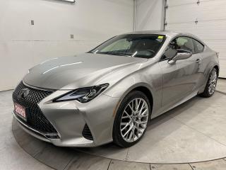 Used 2021 Lexus RC 300 PREMIUM AWD | RED LEATHER | SUNROOF | LOW KMS! for sale in Ottawa, ON