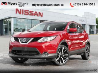 <b>Sunroof,  Navigation,  Leather Seats,  Rear View Camera,  Remote Start!</b><br> <br>  Compare at $16990 - Our Price is just $16495! <br> <br>   This Nissan Qashqai is comfortable and quiet and has plenty of technology. This  2018 Nissan Qashqai is for sale today in Ottawa. <br> <br>Take on adventures downtown and weekends out of town with progressive style and a commanding point of view. Merge into traffic with complete confidence. No detours, potholes, or street-parking-only restaurants can hold you back. This Nissan Qashqai is built around you, fit for your city. This  SUV has 116,788 kms. Its  red in colour  . It has an automatic transmission and is powered by a  141HP 2.0L 4 Cylinder Engine. <br> <br> Our Qashqais trim level is SL. Add some luxury to your ride with this Qashqai SL. It comes with NissanConnect with navigation and mobile apps, a seven-inch color touchscreen display, all-wheel drive, leather seats which are heated in front, Bluetooth, SiriusXM, a rearview camera, a heated, leather-wrapped steering wheel, remote engine start system with intelligent climate control, a power sliding moonroof, and more. This vehicle has been upgraded with the following features: Sunroof,  Navigation,  Leather Seats,  Rear View Camera,  Remote Start,  Heated Steering Wheel,  Bluetooth. <br> <br>To apply right now for financing use this link : <a href=https://www.myersottawanissan.ca/finance target=_blank>https://www.myersottawanissan.ca/finance</a><br><br> <br/><br> Payments from <b>$265.31</b> monthly with $0 down for 84 months @ 8.99% APR O.A.C. ( Plus applicable taxes -  and licensing fees   ).  See dealer for details. <br> <br>Get the amazing benefits of a Nissan Certified Pre-Owned vehicle!!! Save thousands of dollars and get a pre-owned vehicle that has factory warranty, 24 hour roadside assistance and rates as low as 0.9%!!! <br>*LIFETIME ENGINE TRANSMISSION WARRANTY NOT AVAILABLE ON VEHICLES WITH KMS EXCEEDING 140,000KM, VEHICLES 8 YEARS & OLDER, OR HIGHLINE BRAND VEHICLE(eg. BMW, INFINITI. CADILLAC, LEXUS...)<br> Come by and check out our fleet of 40+ used cars and trucks and 100+ new cars and trucks for sale in Ottawa.  o~o