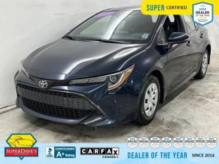 
 This 2022 Toyota Corolla Hatchback Base is loaded with top-line features. Wheels: 15 Steel w/Full Wheel Covers, Vehicle Stability Control (VSC) Electronic Stability Control (ESC), Variable Intermittent Wipers w/Heated Wiper Park, Urethane Gear Shifter Material. 
 
These Packages Will Make Your Toyota Corolla Hatchback Base The Envy of Your Friends 
 Tires: P195/65R15, Tire mobility kit, Streaming Audio, Sport Cloth Seat Trim, Splash Guards, Single Stainless Steel Exhaust, Side Impact Beams, Seats w/Cloth Back Material, Rocker Panel Extensions, Rigid Cargo Cover, Remote Releases -Inc: Mechanical Fuel, Remote Keyless Entry w/Integrated Key Transmitter, Illuminated Entry and Panic Button, Redundant Digital Speedometer, Rear Child Safety Locks, Radio: Audio -inc: USB audio input, roof mounted shark fin antenna, 8 touch screen, 6 speakers, Apple CarPlay and Android Auto compatibility, Radio w/Seek-Scan, Clock, Speed Compensated Volume Control, Aux Audio Input Jack, Steering Wheel Controls, Voice Activation and Radio Data System, Proximity Key For Doors And Push Button Start, Pre-Collision System (PCS), Power Rear Windows, Power Door Locks. 


THE SUPER DAVES ADVANTAGE
 
BUY REMOTE - No need to visit the dealership. Through email, text, or a phone call, you can complete the purchase of your next vehicle all without leaving your house!
 
DELIVERED TO YOUR DOOR - Your new car, delivered straight to your door! When buying your car with Super Daves, well arrange a fast and secure delivery. Just pick a time that works for you and well bring you your new wheels!
 
PEACE OF MIND WARRANTY - Every vehicle we sell comes backed with a warranty so you can drive with confidence.
 
EXTENDED COVERAGE - Get added protection on your new car and drive confidently with our selection of competitively priced extended warranties.
 
WE ACCEPT TRADES - We’ll accept your trade for top dollar! We’ll assess your trade in with a few quick questions and offer a guaranteed value for your ride. We’ll even come pick up your trade when we deliver your new car.
 
SUPER CERTIFIED INSPECTION - Every vehicle undergoes an extensive 120 point inspection, that ensure you get a safe, high quality used vehicle every time.
 
FREE CARFAX VEHICLE HISTORY REPORT - If youre buying used, its important to know your cars history. Thats why we provide a free vehicle history report that lists any accidents, prior defects, and other important information that may be useful to you in your decision.
 
METICULOUSLY DETAILED – Buying used doesn’t mean buying grubby. We want your car to shine and sparkle when it arrives to you. Our professional team of detailers will have your new-to-you ride looking new car fresh.
 
(Please note that we make all attempt to verify equipment, trim levels, options, accessories, kilometers and price listed in our ads however we make no guarantees regarding the accuracy of these ads online. Features are populated by VIN decoder from manufacturers original specifications. Some equipment such as wheels and wheels sizes, along with other equipment or features may have changed or may not be present. We do not guarantee a vehicle manual, manuals can be typically found online in the rare event the vehicle does not have one. Please verify all listed information with our dealership in person before purchase. The sale price does not include any ongoing subscription based services such as Satellite Radio. Any software or hardware updates needed to run any of these systems would also be the responsibility of the client. All listed payments are OAC which means On Approved Credit and are estimated without taxes and fees as these may vary from deal to deal, taxes and fees are extra. As these payments are based off our lenders best offering they may be subject to change without notice. Please ensure this vehicle is ready to be viewed at the dealership by making an appointment with our sales staff. We cannot guarantee this vehicle will be on premises and ready for viewing unless and appointment has been made.)
