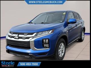 New Price!Blue 2021 Mitsubishi RVR SE | FOR SALE IN FREDERICTON | 4WD CVT 2.4L 4-Cylinder SMPI DOHC* Market Value Pricing *, 4-Wheel Disc Brakes, 6 Speakers, ABS brakes, Air Conditioning, Alloy wheels, AM/FM radio: SiriusXM, Android Auto & Apple CarPlay, Automatic temperature control, Blind Spot Warning, Brake assist, Bumpers: body-colour, Delay-off headlights, Driver door bin, Driver vanity mirror, Dual front impact airbags, Dual front side impact airbags, Electronic Stability Control, Exterior Parking Camera Rear, Four wheel independent suspension, Front anti-roll bar, Front Bucket Seats, Front fog lights, Front reading lights, Heated door mirrors, Heated Front Bucket Seats, Heated front seats, Illuminated entry, Knee airbag, Leather Shift Knob, Low tire pressure warning, Occupant sensing airbag, Outside temperature display, Overhead airbag, Overhead console, Panic alarm, Passenger door bin, Passenger vanity mirror, Power door mirrors, Power steering, Power windows, Premium Fabric Seat Trim, Radio data system, Radio: 8 Smartphone Link Display Audio, Rear anti-roll bar, Rear window defroster, Rear window wiper, Remote keyless entry, Security system, Speed control, Speed-sensing steering, Split folding rear seat, Spoiler, Steering wheel mounted audio controls, Tachometer, Telescoping steering wheel, Tilt steering wheel, Traction control, Trip computer, Turn signal indicator mirrors, Variably intermittent wipers.Certification Program Details: 80 Point Inspection Fresh Oil Change Full Vehicle Detail Full tank of Gas 2 Years Fresh MVI Brake through InspectionSteele GMC Buick Fredericton offers the full selection of GMC Trucks including the Canyon, Sierra 1500, Sierra 2500HD & Sierra 3500HD in addition to our other new GMC and new Buick sedans and SUVs. Our Finance Department at Steele GMC Buick are well-versed in dealing with every type of credit situation, including past bankruptcy, so all customers can have confidence when shopping with us!Steele Auto Group is the most diversified group of automobile dealerships in Atlantic Canada, with 47 dealerships selling 27 brands and an employee base of well over 2300.
