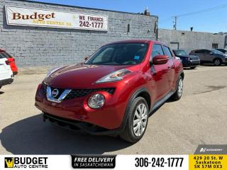 <b>Low Mileage, Bluetooth,  Heated Seats,  Rear View Camera,  Aluminum Wheels!</b><br> <br>    Ready to stand out? This Nissan Juke gets you where you need to go in comfort and style. This  2016 Nissan JUKE is for sale today. <br> <br>Kick convention to the curb. This Nissan Juke is the leader of an all-new breed. Its a quirky crossover that covers numerous bases acting as an economical compact, a turbocharged performance machine, and a versatile, year-round companion capable of tackling the most inclement weather. With sure-footed handling, a responsive engine, and a comfortable interior, its a blast to get behind the wheel of this Nissan Juke. This low mileage  wagon has just 76,732 kms. Its  red in colour  . It has a cvt transmission and is powered by a  188HP 1.6L 4 Cylinder Engine.  It may have some remaining factory warranty, please check with dealer for details. <br> <br> Our JUKEs trim level is SV. This Juke SV is an excellent value. It comes with an AM/FM CD player with six-speaker audio, a USB port, Bluetooth streaming audio and hands-free phone system, push-button start, heated front seats, a rearview camera, six standard airbags, aluminum-alloy wheels, and more. This vehicle has been upgraded with the following features: Bluetooth,  Heated Seats,  Rear View Camera,  Aluminum Wheels. <br> <br>To apply right now for financing use this link : <a href=https://www.budgetautocentre.com/used-cars-saskatoon-financing/ target=_blank>https://www.budgetautocentre.com/used-cars-saskatoon-financing/</a><br><br> <br/><br> Buy this vehicle now for the lowest bi-weekly payment of <b>$121.16</b> with $0 down for 84 months @ 5.99% APR O.A.C. ( Plus applicable taxes -  Plus applicable fees   ).  See dealer for details. <br> <br><br> Budget Auto Centre has been a trusted name in the Automotive industry for over 40 years. We have built our reputation on trust and quality service. With long standing relationships with our customers, you can trust us for advice and assistance on all your automotive needs. </br>

<br> With our Credit Repair program, and over 250+ well-priced used vehicles in stock, youll drive home happy. We are driven to ensure the best in customer satisfaction and look forward working with you. </br> o~o