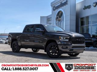 <b>Sunroof, Night Edition, Blind Spot Detection, Trailer Hitch!</b><br> <br> <br> <br>  Discover the inner beauty and rugged exterior of this stylish Ram 1500. <br> <br>The Ram 1500s unmatched luxury transcends traditional pickups without compromising its capability. Loaded with best-in-class features, its easy to see why the Ram 1500 is so popular. With the most towing and hauling capability in a Ram 1500, as well as improved efficiency and exceptional capability, this truck has the grit to take on any task.<br> <br> This grey Crew Cab 4X4 pickup   has a 8 speed automatic transmission and is powered by a  395HP 5.7L 8 Cylinder Engine.<br> <br> Our 1500s trim level is Sport. This RAM 1500 Sport throws in some great comforts such as power-adjustable heated front seats with lumbar support, dual-zone climate control, power-adjustable pedals, deluxe sound insulation, and a heated leather-wrapped steering wheel. Connectivity is handled by an upgraded 12-inch display powered by Uconnect 5W with inbuilt navigation, mobile internet hotspot access, smart device integration, and a 10-speaker audio setup. Additional features include power folding exterior mirrors, a power rear window with defrosting, class II towing equipment including a hitch, wiring harness and trailer sway control, heavy-duty suspension, cargo box lighting, and a locking tailgate. This vehicle has been upgraded with the following features: Sunroof, Night Edition, Blind Spot Detection, Trailer Hitch. <br><br> <br/> Weve discounted this vehicle $8760. Incentives expire 2024-04-30.  See dealer for details. <br> <br><h3><a href=https://www.crowfootdodgechrysler.com/tools/autoverify/finance.htm>Click here for instant pre-approval!</a></h3><br>

We pride ourselves in consistently exceeding our customers expectations. Please dont hesitate to give us a call.<br> Come by and check out our fleet of 90+ used cars and trucks and 150+ new cars and trucks for sale in Calgary.  o~o