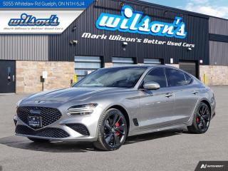 Used 2022 Genesis G70 3.3T Sport, Brembo Brakes,  Diamond Stitch Leather, Heated + Cooled Seats, Remote Start & More! for sale in Guelph, ON