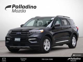 <b>NEW FRONT AND REAR BRAKE PADS AND ROTORS <br><br>Lane Keep Assist,  Apple CarPlay,  Android Auto,  SYNC 3,  Aluminum Wheels!<br> <br></b><br>     The Ford Explorer is the SUV that started the craze and its still the top contender with a premium interior, has high-tech features, and offers a robust powertrain. This  2021 Ford Explorer is for sale today in Sudbury. <br> <br>This Ford Explorer is the ultimate exploration vehicle with plenty of style and space for all of your passengers and cargo. It has the hauling capabilities of a midsize SUV combined with strong off-road capabilities. Whether your next family adventure is to the grocery store or over a high mountain pass, the Ford Explorer was built to get you there with ease.This  SUV has 109,683 kms. Its  agate black metallic in colour  . It has an automatic transmission and is powered by a  2.3L I4 16V GDI DOHC Turbo engine.  <br> <br> Our Explorers trim level is XLT. This Ford Explorer XLT is an excellent blend of features and value and comes standard with a large color touchscreen featuring Apple CarPlay, Android Auto, SYNC 3, SiriusXM radio, and streaming audio. It also includes stylish aluminum wheels, LED lights with front fog lights, voice activated dual-zone climate control, power front seats, split folding rear seats, a rearview camera and rear parking sensors, power liftgate, Ford Co-Pilot360 featuring blind spot detection, cross traffic alert, lane keep assist and automatic emergency braking, a proximity key, smart device remote engine start, FordPass Connect 4G LTE WiFi plus so much more. This vehicle has been upgraded with the following features: Lane Keep Assist,  Apple Carplay,  Android Auto,  Sync 3,  Aluminum Wheels,  Ford Co-pilot360,  Blind Spot Detection. <br> To view the original window sticker for this vehicle view this <a href=http://www.windowsticker.forddirect.com/windowsticker.pdf?vin=1FMSK8DH0MGA96920 target=_blank>http://www.windowsticker.forddirect.com/windowsticker.pdf?vin=1FMSK8DH0MGA96920</a>. <br/><br> <br>To apply right now for financing use this link : <a href=https://www.palladinomazda.ca/finance/ target=_blank>https://www.palladinomazda.ca/finance/</a><br><br> <br/><br>Palladino Mazda in Sudbury Ontario is your ultimate resource for new Mazda vehicles and used Mazda vehicles. We not only offer our clients a large selection of top quality, affordable Mazda models, but we do so with uncompromising customer service and professionalism. We takes pride in representing one of Canadas premier automotive brands. Mazda models lead the way in terms of affordability, reliability, performance, and fuel efficiency.The advertised price is for financing purchases only. All cash purchases will be subject to an additional surcharge of $2,501.00. This advertised price also does not include taxes and licensing fees.<br> Come by and check out our fleet of 90+ used cars and trucks and 90+ new cars and trucks for sale in Sudbury.  o~o