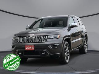 <b>Navigation,  Sunroof,  Leather Seats,  Bluetooth,  Cooled Seats!</b><br> <br>    If you want a midsize SUV that does a little of everything, the Jeep Grand Cherokee is a prime candidate, says Edmunds. This  2018 Jeep Grand Cherokee is for sale today in Sudbury. <br> <br>The Jeep Grand Cherokee is the most awarded SUV ever for good reasons. With numerous best-in-class features and class-exclusive amenities, the Grand Cherokee offers drivers more than the competition. On the outside, it showcases the rugged capability to go off the beaten path while the interior offers technology and comfort beyond what youd expect in an SUV at this price point. The Jeep Grand Cherokee is second to none when it comes to performance, safety, and style. This  SUV has 76,591 kms. Its  purple in colour  . It has an automatic transmission and is powered by a  3.6L V6 24V MPFI DOHC engine.  It may have some remaining factory warranty, please check with dealer for details. <br> <br> Our Grand Cherokees trim level is Overland. The Overland trim pushes this Grand Cherokee well into luxury territory. It comes with Nappa leather seats, heated first- and second-row seats, ventilated front seats, wood and leather interior trim, a heated steering wheel, four-wheel drive, air suspension, a dual-pane panoramic sunroof, Uconnect 8.4 with navigation, Bluetooth, and SiriusXM, Alpine 9-speaker premium audio, automatic HID headlights, a rearview camera, remote start, and much more. This vehicle has been upgraded with the following features: Navigation,  Sunroof,  Leather Seats,  Bluetooth,  Cooled Seats,  Rear View Camera,  Heated Seats. <br> To view the original window sticker for this vehicle view this <a href=http://www.chrysler.com/hostd/windowsticker/getWindowStickerPdf.do?vin=1C4RJFCG2JC262554 target=_blank>http://www.chrysler.com/hostd/windowsticker/getWindowStickerPdf.do?vin=1C4RJFCG2JC262554</a>. <br/><br> <br>To apply right now for financing use this link : <a href=https://www.palladinohonda.com/finance/finance-application target=_blank>https://www.palladinohonda.com/finance/finance-application</a><br><br> <br/><br>Palladino Honda is your ultimate resource for all things Honda, especially for drivers in and around Sturgeon Falls, Elliot Lake, Espanola, Alban, and Little Current. Our dealership boasts a vast selection of high-class, top-quality Honda models, as well as expert financing advice and impeccable automotive service. These factors arent what set us apart from other dealerships, though. Rather, our uncompromising customer service and professionalism make every experience unforgettable, and keeps drivers coming back. The advertised price is for financing purchases only. All cash purchases will be subject to an additional surcharge of $2,501.00. This advertised price also does not include taxes and licensing fees.<br> Come by and check out our fleet of 110+ used cars and trucks and 70+ new cars and trucks for sale in Sudbury.  o~o
