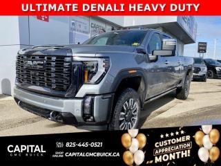 This ALL-NEW 2024 ULTIMATE DENALI HD 3500 is the new benchmark for LUXURY. Fully equipped with every option including Massaging Power Seats, Heated and Cooled Seats, Heads-Up Display, Adaptive Cruise, Rear Streaming Mirror, Signature Alpine Umber Interior, Vader Chrome, Duramax Engine, 360 Cam, Sunroof, 5th wheel prep pack, and so much more...CALL NOW and secure yours today..Ask for the Internet Department for more information or book your test drive today! Text (or call) 780-435-4000 for fast answers at your fingertips!Disclaimer: All prices are plus taxes & include all cash credits & loyalties. See dealer for details. AMVIC Licensed Dealer # B1044900