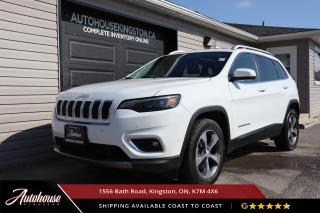 The 2019 Jeep Cherokee Limited with 3.2L Pentastar VVT V6, 8.4-inch touchscreen display with Uconnect® 4C NAV, offering Apple CarPlay® and Android Auto compatibility, Leather, ParkView® Rear Back-Up Camera and ParkSense® Rear Park Assist with Stop, Lane Departure Warning with Lane Keep Assist, Panoramic sunroof, Full-speed Forward Collision Warning with Active Braking and so much more! This vehicle also comes with a clean CARFAX report! 



<p>**PLEASE CALL TO BOOK YOUR TEST DRIVE! THIS WILL ALLOW US TO HAVE THE VEHICLE READY BEFORE YOU ARRIVE. THANK YOU!**</p>

<p>The above advertised price and payment quote are applicable to finance purchases. <strong>Cash pricing is an additional $699. </strong> We have done this in an effort to keep our advertised pricing competitive to the market. Please consult your sales professional for further details and an explanation of costs. <p>

<p>WE FINANCE!! Click through to AUTOHOUSEKINGSTON.CA for a quick and secure credit application!<p><strong>

<p><strong>All of our vehicles are ready to go! Each vehicle receives a multi-point safety inspection, oil change and emissions test (if needed). Our vehicles are thoroughly cleaned inside and out.<p>

<p>Autohouse Kingston is a locally-owned family business that has served Kingston and the surrounding area for more than 30 years. We operate with transparency and provide family-like service to all our clients. At Autohouse Kingston we work with more than 20 lenders to offer you the best possible financing options. Please ask how you can add a warranty and vehicle accessories to your monthly payment.</p>

<p>We are located at 1556 Bath Rd, just east of Gardiners Rd, in Kingston. Come in for a test drive and speak to our sales staff, who will look after all your automotive needs with a friendly, low-pressure approach. Get approved and drive away in your new ride today!</p>

<p>Our office number is 613-634-3262 and our website is www.autohousekingston.ca. If you have questions after hours or on weekends, feel free to text Kyle at 613-985-5953. Autohouse Kingston  It just makes sense!</p>

<p>Office - 613-634-3262</p>

<p>Kyle Hollett (Sales) - Extension 104 - Cell - 613-985-5953; kyle@autohousekingston.ca</p>

<p>Joe Purdy (Finance) - Extension 103 - Cell  613-453-9915; joe@autohousekingston.ca</p>

<p>Brian Doyle (Sales and Finance) - Extension 106 -  Cell  613-572-2246; brian@autohousekingston.ca</p>

<p>Bradie Johnston (Director of Awesome Times) - Extension 101 - Cell - 613-331-1121; bradie@autohousekingston.ca</p>