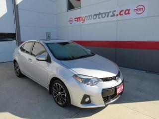 2015 Toyota Corolla S    **6SPD MANUAL TRANSMISSION**ALLOY WHEELS**SUNROOF*FOG LIGHTS**LEATHER TRIMMED SPORT SEATS**AUTO HEADLIGHTS**CRUISE CONTROL**BLUETOOTH**HEATED SEATS**USB/AUX PORT**BACKUP CAMERA**      *** VEHICLE COMES CERTIFIED/DETAILED *** NO HIDDEN FEES *** FINANCING OPTIONS AVAILABLE - WE DEAL WITH ALL MAJOR BANKS JUST LIKE BIG BRAND DEALERS!! ***     HOURS: MONDAY - WEDNESDAY & FRIDAY 8:00AM-5:00PM - THURSDAY 8:00AM-7:00PM - SATURDAY 8:00AM-1:00PM    ADDRESS: 7 ROUSE STREET W, TILLSONBURG, N4G 5T5