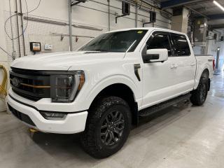 ONLY 12,000 KMS!! LOADED SUPERCREW TREMOR W/ $11,000 HIGH EQUIPMENT GROUP! Premium panoramic sunroof, Tremor-badged leather, heated/cooled front w/ heated rear seats, heated steering, 360 camera w/ front & rear park sensors, remote start, hard-folding tonneau cover, premium 12-inch touchscreen w/ navigation, blind spot monitor, rear cross-traffic alert, lane-keep assist, pre-collision system, adaptive cruise control, premium 18-inch alloys, wireless charger, Bang & Olufsen premium audio, running boards, tow package w/ integrated trailer brake controller & Pro Trailer Backup assist, Apple CarPlay/Android Auto, zone lighting, dual-zone climate control, power seats w/ driver memory, auto headlights w/ auto highbeams, 5-foot 6-inch box w/ spray-in bedliner, Bluetooth and Sirius XM!