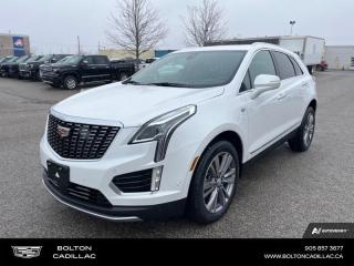 <b>Leather Seats,   Driver Assist Package, Technology Package!</b><br> <br> <br> <br>Luxury Tax is not included in the MSRP of all applicable vehicles.<br> <br>  Cadillacs 2024 XT5 strikes a good balance between form and function, providing an exquisitely-styled exterior with an ergonomic interior and impressive road dynamics. <br> <br>This head-turning Cadillac XT5 is engineered to deliver a refined and luxurious experience, keeping in tune with Cadillacs ethos. The exterior styling is handsome and upscale; its well-equipped cabin is quiet when cruising, and theres plenty of space for four adults and their luggage. With excellent road manners and stellar performance, this Cadillac XT5 is a compelling option in the competitive luxury crossover SUV segment.<br> <br> This crystal white tricoat  SUV  has an automatic transmission and is powered by a  310HP 3.6L V6 Cylinder Engine.<br> <br> Our XT5s trim level is Premium Luxury. The Premium Luxury trim of this XT5 adds in a glass sunroof, polished aluminum wheels, an upgraded Bose audio system, embedded navigation, and wireless mobile charging. This exquisite SUV is also decked with great features such as a power liftgate for rear cargo access, wireless Apple CarPlay and Android Auto, heated front seats with perforated leather seating upholstery, and adaptive remote start. Additional features include lane keeping assist with lane departure warning, front pedestrian braking, Teen Driver, cruise control, Wi-Fi hotspot capability, and even more! This vehicle has been upgraded with the following features: Leather Seats,   Driver Assist Package, Technology Package. <br><br> <br>To apply right now for financing use this link : <a href=http://www.boltongm.ca/?https://CreditOnline.dealertrack.ca/Web/Default.aspx?Token=44d8010f-7908-4762-ad47-0d0b7de44fa8&Lang=en target=_blank>http://www.boltongm.ca/?https://CreditOnline.dealertrack.ca/Web/Default.aspx?Token=44d8010f-7908-4762-ad47-0d0b7de44fa8&Lang=en</a><br><br> <br/>    3.99% financing for 84 months.  Incentives expire 2024-04-30.  See dealer for details. <br> <br>At Bolton Motor Products, we offer new and pre-enjoyed luxury Cadillacs in Bolton. Our sales staff will help you find that new or used car you have been searching for in the Bolton, Brampton, Nobleton, Kleinburg, Vaughan, & Maple area. o~o