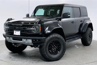 This immaculate 2022 Ford Bronco Raptor is in Shadow Black with Full Black Lthr Interior. Featuring Remote Keyless Entry, Auto Start Stop Technology, Cruise Control, Climate Control,  and many more upscale features.  A pre-owned vehicle from OpenRoad Auto Group comes with the top-notch used car warranty, featuring a 90-day or 5000-kilometer powertrain warranty, a clean title, a safety inspection, and immediate membership in the OpenRoad Club. This vehicle has LOW KMS with no reported Accidents or Claims!Porsche Center Langley has been honored with the prestigious Porsche Premier Dealer Award for 7 consecutive years. Conveniently located near Highway 1 in beautiful Langley, British Columbia. Open Road provides appealing finance and lease options tailored to meet your specific needs. Contact one of our highly trained Sales Executives for further assistance. Please note that additional fees, including a $495 documentation fee &  a $490 dealer prep fee, apply to all pre owned vehicles.