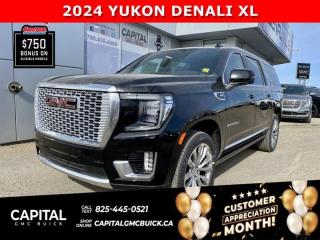 This ONYX BLACK Yukon Denali XL comes fully equipped with the POWERFUL 6.2L 420HP Engine and lots of desirable options including Heads-Up Display, Adaptive Cruise, Heated and Cooled Seats, Blind Spot Monitoring, Heated Steering Wheel, 360 Cam, Panoramic Sunroof, 22 inch Premium WHEELS, Power Retractable Steps and so much more!Ask for the Internet Department for more information or book your test drive today! Text 450-500-7394 for fast answers at your fingertips!AMVIC Licensed Dealer - License Number B1044900Disclaimer: All prices are plus taxes and include all cash credits and loyalties. See dealer for details. AMVIC Licensed Dealer # B1044900