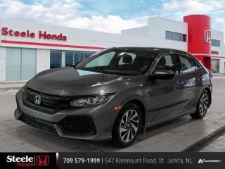 **Market Value Pricing**, Cloth.Certification Program Details: Fresh Oil Change Inspection Free Carfax Full Tank Of Gas2017 Honda Civic LX 4D Hatchback FWD 1.5L I4 DOHC 16V CVTWith our Honda inventory, you are sure to find the perfect vehicle. Whether you are looking for a sporty sedan like the Civic or Accord, a crossover like the CR-V, or anything in between, you can be sure to get a great vehicle at Steele Honda. Our staff will always take the time to ensure that you get everything that you need. We give our customers individual attention. The only way we can truly work for you is if we take the time to listen.Our Core Values are aligned with how we conduct business and how we cultivate success. Our People: We provide a healthy, safe environment, that celebrates equity, diversity and inclusion. Our people come first. We support the ongoing development and growth of our employees to build lasting relationships. Integrity: We believe in doing the right thing, with integrity and transparency. We are committed to excellence and delivering the best experience for customers and employees. Innovation: Our continuous innovation will deliver the ultimate personal customer buying experience. We are committed to being industry leaders as a dynamic organization working to bring new, innovative solutions to serve the evolving needs of our customers. Community: Our passion for our business extends into the communities where we live and work. We believe in supporting sustainability and investing in community-focused organizations with a focus on family. Our three pillars of community sponsorship focus are mental health, sick kids, and families in crisis.Reviews:* This generation of Civic attracted shoppers with Hondas reputation for safety and reliability, and many owners report that good looks, a thoughtful and handy interior, and plenty of feature content for the money helped seal the deal. Headlight performance is highly rated, as is a smooth and punchy performance from the turbocharged engine. Source: autoTRADER.ca