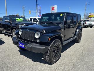 Used 2018 Jeep Wrangler Unlimited Sahara ~Nav ~Heated Leather ~Bluetooth for sale in Barrie, ON