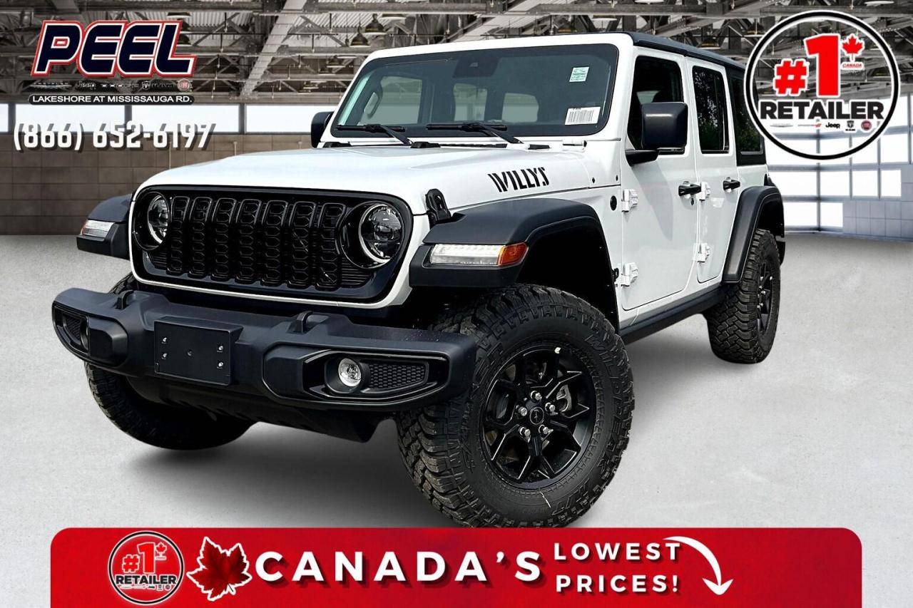 New 2024 Jeep Wrangler WILLYS 4DR | Safety&Tech&Conv Grp | Hardtop for sale in Mississauga, ON