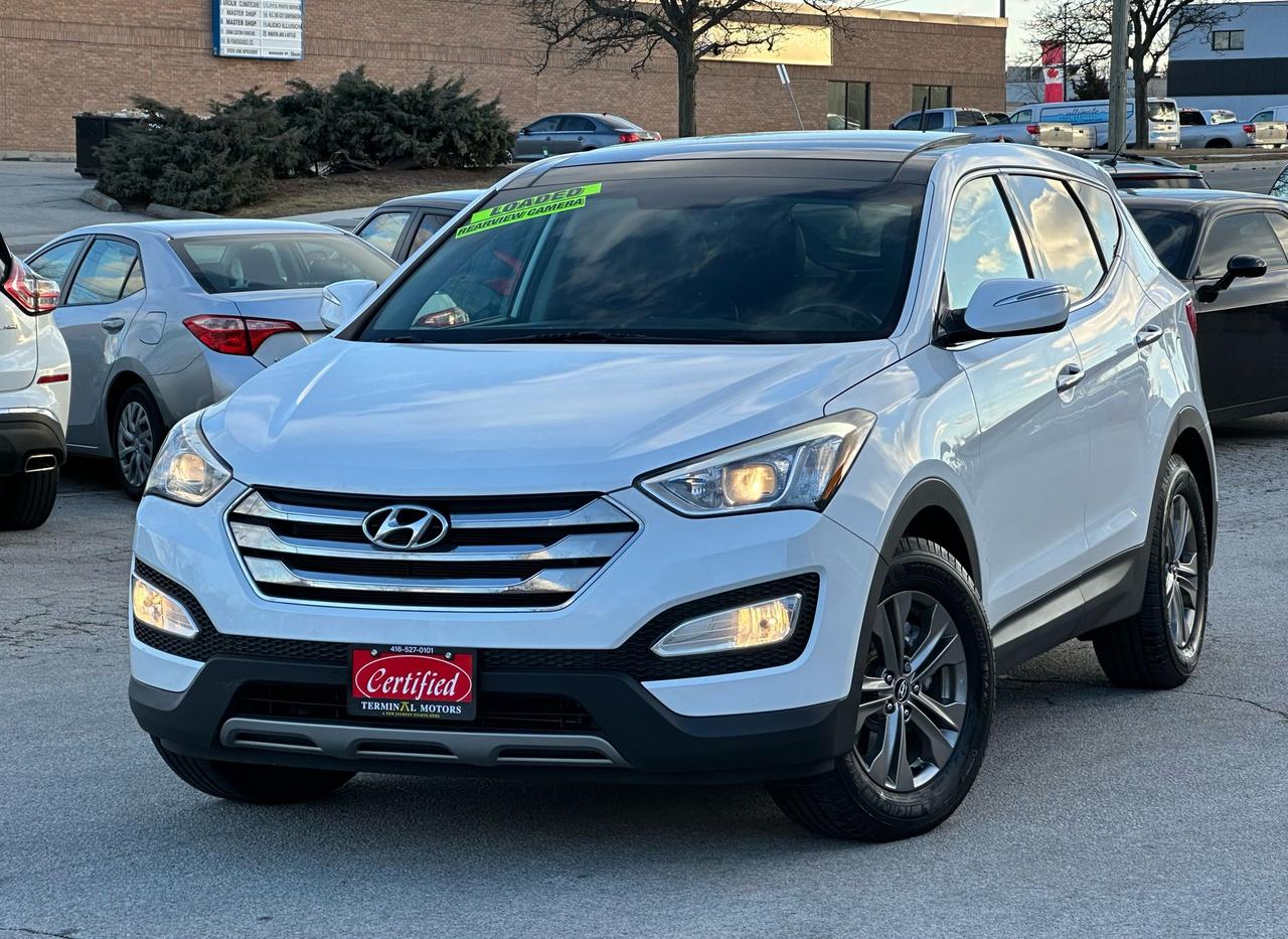 CERTIFIED.. NO ACCIDENT CLEAN CARFAX..<br><div>
2014 HYUNDAI SANTA FE LOADED.
AWD 4 CYLINDER. GREAT ON GAS
147,000 KMs 

IN GREAT CONDITION INSIDE/OUT!
HAS BEEN VERY WELL KEPT AND FULLY RUST PROOFED ABSOLUTELY NO RUST! 

# BEING SOLD CERTIFIED WITH SAFETY CERTIFICATE INCLUDING NEW BREAKS ALL AROUND ( Rotors & Pads  ) WITH FRESH OIL AND FULLY DETAILED!
NEWER MICHELIN DEFENDER TIRES! 

EQUIPPED WITH:
•PANORAMIC ROOF
•BLIND SPOTS MONITORING
•BACK UP CAMER & SENSORS
•LEATHER SEATS 
•BLUETOOTH 
•HEATED SEATS FRONT & BACK SEATS 
•HEATED STEERING WHEEL.
•STERING WHEEL AUDIO CONTROL 
•LEATHER STEERING WRAP 
•ALLOY RIMS 
•ALL WATHER MATS

PRICE + TAX NO EXTRA OR HIDDEN FEES

PLEASE CONTACT US TO ARRANGE YOUR APPOINTMENT FOR VIEWING AND TEST DRIVE.

TERMINAL MOTORS 
1421 Speers Rd UNIT-B, Oakville, ON L6L 2X5&nbsp;</div>