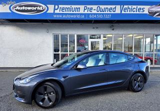 Used 2022 Tesla Model 3 Standard Range RWD *Local One Owner No Accident* for sale in Langley, BC