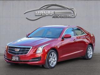 Used 2018 Cadillac ATS AWD Apple CarPlay Rear-Cam Sunroof Leather Heated for sale in Concord, ON