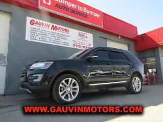 2016 FORD EXPLORER XLT, 4X4, 3.5 L V6, AUTO, FULLY EQUIPPED INCLUDING LEATHER, QUAD BUCKET SEATING W/ THIRD ROW SEAT, POWER HEATED BUCKET SEATS, POWER REAR HATCH, NAVIGATION SYSTEM, KEYLESS ENTRY W/ PROXIMITY SENSORS & PUSH-BUTTON START, REAR AIR/HEAT,  FOG LIGHTS, REAR CAMERA, SYNCH VOICE ACTIVATED BLUETOOTH SYSTEM,  PREMIUM AM/FM/XM/MP3/STREAMING SOUND SYSTEM, REMOTE START, VARIABLE TRACTION SYSTEM, ROOF RAILS, DUAL EXHAUST OUTLETS, ALLOY WHEELS, PRIVACY GLASS AND SO MUCH MORE! BEAUTIFUL CONDITION, INSPECTED AND SERVICED, READY FOR YOU AT ONLY $25,995.  TRADES WELCOME, LOW-RATE ON THE SPOT FINANCING AVAILABLE, DONT MISS IT!        1FM5K8D81GGD07561