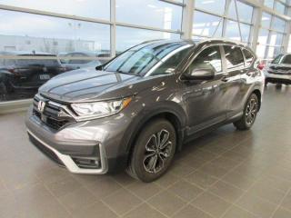 Recent Arrival!********All prices on our website reflect a 1000$ finance credit*********The 2020 Honda CR-V EX-L epitomizes the perfect blend of versatility, comfort, and efficiency in the compact SUV segment. As a part of the renowned CR-V lineup, the EX-L trim offers an elevated driving experience with its luxurious features, advanced technology, and Hondas commitment to safety.Under the hood, the CR-V EX-L is powered by a responsive 1.5-liter turbocharged engine paired with a smooth continuously variable transmission (CVT). This powertrain delivers an impressive balance of performance and fuel efficiency, making it ideal for both city commuting and long-distance journeys. With available all-wheel drive, the CR-V EX-L provides confident handling and traction in various road conditions.**MARKET VALUE PRICING**, AWD, 18 Aluminum Alloy Wheels, 8 Speakers, Air Conditioning, AM/FM radio: SiriusXM, Apple CarPlay/Android Auto, Auto High-beam Headlights, Auto-dimming Rear-View mirror, Automatic temperature control, Brake assist, Delay-off headlights, Electronic Stability Control, Exterior Parking Camera Rear, Forward collision: Collision Mitigation Braking System (CMBS) + FCW mitigation, Four wheel independent suspension, Front dual zone A/C, Front fog lights, Garage door transmitter: HomeLink, Heated door mirrors, Heated Front Bucket Seats, Heated rear seats, Heated steering wheel, Illuminated entry, Lane departure: Lane Keeping Assist System (LKAS) active, Leather Shift Knob, Memory seat, Outside temperature display, Panic alarm, Perforated Leather-Trimmed Seating Surfaces, Power door mirrors, Power driver seat, Power Liftgate, Power moonroof, Power passenger seat, Power steering, Power windows, Radio data system, Radio: 180-Watt AM/FM Audio System, Rear window defroster, Rear window wiper, Remote keyless entry, Security system, SiriusXM, Speed control, Speed-sensing steering, Speed-Sensitive Wipers, Split folding rear seat, Steering wheel mounted audio controls, Telescoping steering wheel, Tilt steering wheel, Traction control, Trip computer, Turn signal indicator mirrors.2020 Honda CR-V EX-L Black 4D Sport Utility AWD 1.5L I4 Turbocharged DOHC 16V LEV3-ULEV50 190hp CVTAs the only Acura dealer in the province - and on PEI - we make sure to bring you the very best selection of used vehicles possible. From the sleek and stylish ILX, RLX, and TLX, to sporty SUVs like the MDX and RDX, or any other make weve got you covered.Steele Auto Group is the most diversified group of automobile dealerships in Atlantic Canada, with 51 dealerships selling 28 brands and an employee base of well over 2300.