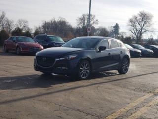 Used 2018 Mazda MAZDA3 Sport GT Hatch, Auto, Leather, Sunroof, Nav, Heads Up Display, Heated Steering + Seats, New Tires! for sale in Guelph, ON