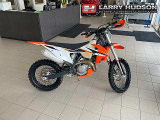 This KTM 450XC-F 4-Stroke Dirt Bike Features a 449.9cc Single-Cylinder Four-Stroke Engine, 52 Horsepower, Electric Starter, Advanced KTM Traction Control, High-Strength Aluminum Tapered NEKEN Handlebar, LED Headlights, LED Tail Lights, WP XACT Front & Rear Suspension.

<br> <br><i>-- The Larry Hudson Group is a family run automotive organization that has enjoyed growth for over 40 years of business. We have a great selection of new inventory and what we feel are the best reconditioned used cars in Ontario. Hudsons NEED your trade. We can offer you top market value for your current vehicle. Please come and partake in a great buying experience with the Larry Hudson Group in Listowel. FREE CarFax report available with every used vehicle! --</i>