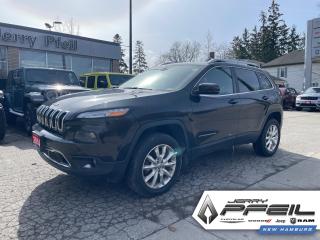 This Cherokee Limited 4x4 has just arrived with leather, navigation, backup camera, panoramic sunroof, power liftgate, remote start and under 100k, please call or text 519-662-1063 to book your test drive !!