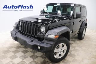 Used 2020 Jeep Wrangler 2.0L SPORT S , CAMERA, BLUETOOTH, A/C, HARD TOP for sale in Saint-Hubert, QC