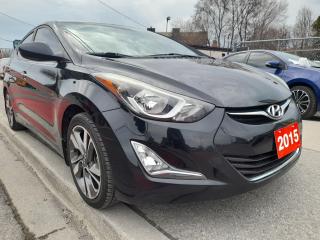 Used 2015 Hyundai Elantra GLS-EXTRA CLEAN-ONLY 111K-BLUETOOTH-AUX-USB-ALLOYS for sale in Scarborough, ON