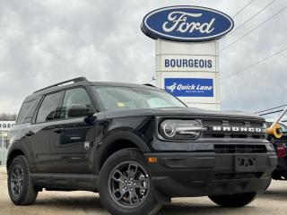<b>Class II Trailer Tow Package!</b><br> <br> <br> <br>  If you want true off-road ruggedness in an urban, friendly package, look no further than this Ford Bronco Sport. <br> <br>A compact footprint, an iconic name, and modern luxury come together to make this Bronco Sport an instant classic. Whether your next adventure takes you deep into the rugged wilds, or into the rough and rumble city, this Bronco Sport is exactly what you need. With enough cargo space for all of your gear, the capability to get you anywhere, and a manageable footprint, theres nothing quite like this Ford Bronco Sport.<br> <br> This shadow black SUV  has a 8 speed automatic transmission and is powered by a  181HP 1.5L 3 Cylinder Engine.<br> <br> Our Bronco Sports trim level is Big Bend. This Bronco Big Bend steps things up with heated cloth front seats that feature power lumbar adjustment, along with SiriusXM streaming radio and exclusive aluminum wheels. Also standard include voice-activated automatic air conditioning, 8-inch SYNC 3 powered infotainment screen with Apple CarPlay and Android Auto, smart charging USB type-A and type-C ports, 4G LTE mobile hotspot internet access, proximity keyless entry with remote start, and a robust terrain management system that features the trademark Go Over All Terrain (G.O.A.T.) driving modes. Additional features include blind spot detection, rear cross traffic alert and pre-collision assist with automatic emergency braking, lane keeping assist, lane departure warning, forward collision alert, driver monitoring alert, a rear-view camera, and so much more. This vehicle has been upgraded with the following features: Class Ii Trailer Tow Package. <br><br> View the original window sticker for this vehicle with this url <b><a href=http://www.windowsticker.forddirect.com/windowsticker.pdf?vin=3FMCR9B60RRE56467 target=_blank>http://www.windowsticker.forddirect.com/windowsticker.pdf?vin=3FMCR9B60RRE56467</a></b>.<br> <br>To apply right now for financing use this link : <a href=https://www.bourgeoismotors.com/credit-application/ target=_blank>https://www.bourgeoismotors.com/credit-application/</a><br><br> <br/> 7.99% financing for 84 months.  Incentives expire 2024-05-23.  See dealer for details. <br> <br>Discount on vehicle represents the Cash Purchase discount applicable and is inclusive of all non-stackable and stackable cash purchase discounts from Ford of Canada and Bourgeois Motors Ford and is offered in lieu of sub-vented lease or finance rates. To get details on current discounts applicable to this and other vehicles in our inventory for Lease and Finance customer, see a member of our team. </br></br>Discover a pressure-free buying experience at Bourgeois Motors Ford in Midland, Ontario, where integrity and family values drive our 78-year legacy. As a trusted, family-owned and operated dealership, we prioritize your comfort and satisfaction above all else. Our no pressure showroom is lead by a team who is passionate about understanding your needs and preferences. Located on the shores of Georgian Bay, our dealership offers more than just vehiclesits an experience rooted in community, trust and transparency. Trust us to provide personalized service, a diverse range of quality new Ford vehicles, and a seamless journey to finding your perfect car. Join our family at Bourgeois Motors Ford and let us redefine the way you shop for your next vehicle.<br> Come by and check out our fleet of 80+ used cars and trucks and 190+ new cars and trucks for sale in Midland.  o~o