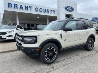<p>Cash Price only please ask about our finance offer.</p><p><br />KEY FEATURES: 2024 Bronco Sport Outer Banks Edition, 4x4, 5 passenger, 1 .5 L ecoboost engine, Desert Sand, Leather interior, 8-speed automatic transmission, sync 3, reverse camera, Tech package, Co-pilot360 assist+, Collision assist Ford pass, heated seats, Auto high beams, active Grille shutters, power driver seat, intelligent Access, Lane keep, Auto Stop/Start, power windows power locks and more.</p><p><br />Please Call 519-756-6191, Email sales@brantcountyford.ca for more information and availability on this vehicle.  Brant County Ford is a family owned dealership and has been a proud member of the Brantford community for over 40 years!</p><p> </p><p><br />** PURCHASE PRICE ONLY (Includes) Fords Delivery Allowance</p><p><br />** See dealer for details.</p><p>*Please note all prices are plus HST and Licencing. </p><p>* Prices in Ontario, Alberta and British Columbia include OMVIC/AMVIC fee (where applicable), accessories, other dealer installed options, administration and other retailer charges. </p><p>*The sale price assumes all applicable rebates and incentives (Delivery Allowance/Non-Stackable Cash/3-Payment rebate/SUV Bonus/Winter Bonus, Safety etc</p><p>All prices are in Canadian dollars (unless otherwise indicated). Retailers are free to set individual prices.</p>