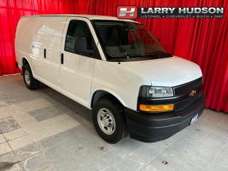 One Owner! This Chevrolet Express 2500 Cargo Work Van Features a 4.3L 6-Cylinder Engine, 8-Speed Automatic Transmission, Summit White Exterior, Medium Dark Pewter (Grey) Cloth Interior, Front Bucket Seats w/ Custom Cloth Trim & Console w/ Sewing-Out Storage Bin, Remote Keyless Entry, Inside Rearview Mirror w/ Rear Vision Camera Display, Power Convenience Package, Driver Convenience Package, Power Windows/Door Locks, AM/FM Stereo w/ MP3 Player, Bluetooth®, 110V Power Outlets, USB Port, Tilt Steering, Leather Wrapped Steering Wheel, Cruise Control, Steering Wheel Audio Controls, Front Air Conditioning, Metal Divider, Sliding Cabinets in the back, Locking Rear Differential, Right Hand 60/40 Side Cargo Door, Power Heated Outside Mirrors, Electronic Throttle Control, Engine Block Heater, Tire Pressure Monitor, 16 Steel Wheels, OnStar Services Available, OnStar Wi-Fi Hotspot Capable, SiriusXM Satellite Radio Services Available.

<br> <br><i>-- The Larry Hudson Group is a family run automotive organization that has enjoyed growth for over 40 years of business. We have a great selection of new inventory and what we feel are the best reconditioned used cars in Ontario. Hudsons NEED your trade. We can offer you top market value for your current vehicle. Please come and partake in a great buying experience with the Larry Hudson Group in Listowel. FREE CarFax report available with every used vehicle! --</i>