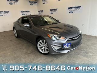 Used 2016 Hyundai Genesis Coupe PREMIUM |V6|LEATHER |ROOF | NAV | UPGRADED EXHAUST for sale in Brantford, ON