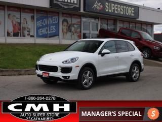 <b>BEAUTIFUL AWD !! NAVIGATION, REAR CAMERA, PARKING SENSORS, BLUETOOTH, LEATHER, POWER SEATS W/ DRIVER MEMORY, HEATED SEATS, COOLED SEATS, DUAL CLIMATE CONTROL, PANORAMIC SUNROOF, POWER LIFTGATE, PADDLE SHIFTERS, POWER FOLD MIRRORS, 19-IN ALLOY WHEELS</b><br>      This  2016 Porsche Cayenne is for sale today. <br> <br>Experience the versatility the 2016 Porsche Cayenne has to offer with a vast lineup of models. Throughout all of the available options, you enjoy the reputation of Porsche for performance, luxury and safety. Customize this SUV with the features that fit your needs and personality. This  SUV has 153,431 kms. Its  white in colour  . It has an automatic transmission and is powered by a  300HP 3.6L V6 Cylinder Engine. <br> <br> Our Cayennes trim level is AWD 4dr Turbo. This Cayenne Turbo is the SUV that will outrun most performance cars out there. With a V8 power-plant and an 8 speed transmission, acceleration and torque are simply unmatched. Standard fitted options in this performance SUV include auto leveling adaptive air suspension, front and rear fog lamps, a premium Bose surround system with 14 speakers, integrated 3D navigation module, SiriusXM, Bluetooth connectivity, 18 way adaptive front sport seats with power adjustment and heating, a heated metal and leather steering wheel with automatic tilt away, an auto-dimming rear view mirror with integrated compass, a HomeLink garage door transmitter, full Alcantara simulated suede headliner, leather seat trim, dual zone climate control, multiple driver memory settings including HVAC settings, front and rear parking sensors and much more.<br> <br>To apply right now for financing use this link : <a href=https://www.cmhniagara.com/financing/ target=_blank>https://www.cmhniagara.com/financing/</a><br><br> <br/><br>Trade-ins are welcome! Financing available OAC ! Price INCLUDES a valid safety certificate! Price INCLUDES a 60-day limited warranty on all vehicles except classic or vintage cars. CMH is a Full Disclosure dealer with no hidden fees. We are a family-owned and operated business for over 30 years! o~o