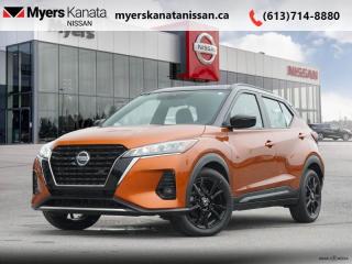 <b>Heated Seats,  Fog Lights,  Remote Keyless Entry,  Android Auto,  Apple CarPlay!</b><br> <br>  Compare at $24905 - KANATA NISSAN PRICE is just $23495! <br> <br>   The Nissan Kicks defines value, efficiency, and capability in a stylish package. This  2021 Nissan Kicks is for sale today in Kanata. This  SUV has 52,202 kms. Its  orange in colour  . It has an automatic transmission and is powered by a  122HP 1.6L 4 Cylinder Engine. <br> <br> Our Kickss trim level is SR. This Nissan Kicks SR is the top shelf with remote keyless entry, automatic climate control, heated front seats, leather steering wheel with cruise and audio control, a touchscreen, Android Auto and Apple CarPlay compatibility, Bluetooth, SiriusXM, and USB and aux jacks through a Bose premium sound system keeping you comfortable and connected while smart features like fog lights, heated power side mirrors with turn signals, AroundView 360 degree camera, impressive array of air bags, intelligent automatic emergency braking, aluminum wheels, intelligent automatic LED headlights, Advanced Drive Assist Display in the instrument cluster, and blind spot warning with rear cross traffic alert keep you safe and help you drive smoothly. This vehicle has been upgraded with the following features: Heated Seats,  Fog Lights,  Remote Keyless Entry,  Android Auto,  Apple Carplay,  Steering Wheel Audio Control,  Active Emergency Braking. <br> <br/><br> Payments from <b>$377.89</b> monthly with $0 down for 84 months @ 8.99% APR O.A.C. ( Plus applicable taxes -  and licensing    ).  See dealer for details. <br> <br>*LIFETIME ENGINE TRANSMISSION WARRANTY NOT AVAILABLE ON VEHICLES WITH KMS EXCEEDING 140,000KM, VEHICLES 8 YEARS & OLDER, OR HIGHLINE BRAND VEHICLE(eg. BMW, INFINITI. CADILLAC, LEXUS...)<br> Come by and check out our fleet of 50+ used cars and trucks and 90+ new cars and trucks for sale in Kanata.  o~o