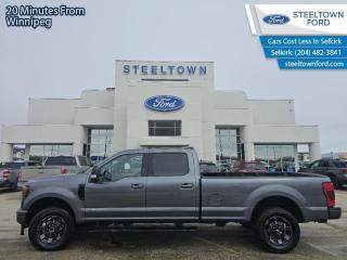 <b>Leather Seats,  Cooled Seats,  Premium Audio,  Heated Seats,  Running Boards!</b><br> <br> We value your TIME, we wont waste it or your gas is on us!   We offer extended test drives and if you cant make it out to us we will come straight to you!<br><br><br> <br>   This Ford F-350 boasts a quiet cabin, a compliant ride, and incredible capability. This  2022 Ford F-350 Super Duty is fresh on our lot in Selkirk. <br> <br>The most capable truck for work or play, this heavy-duty Ford F-350 never stops moving forward and gives you the power you need, the features you want, and the style you crave! With high-strength, military-grade aluminum construction, this F-350 Super Duty cuts the weight without sacrificing toughness. The interior design is first class, with simple to read text, easy to push buttons and plenty of outward visibility. This truck is strong, extremely comfortable and ready for anything. This  sought after diesel Crew Cab 4X4 pickup  has 115,145 kms. Its  grey in colour  . It has an automatic transmission and is powered by a  475HP 6.7L 8 Cylinder Engine.  <br> <br> Our F-350 Super Dutys trim level is Lariat. Stepping up to this premium Ford F-350 Lariat is an excellent decision as it comes loaded with unique aluminum wheels, heated and cooled leather seats, a premium Bang & Olufsen audio system with SiriusXM radio, chrome exterior accents with a built-in rear bumper step, a Class V trailer hitch and power extendable trailer style mirrors. It also includes a colour touchscreen with SYNC 4, Apple CarPlay and Android Auto, side running boards, power front seats, a digital dash, FordPass Connect 4G LTE with a smart device remote start, a power locking tailgate, Ford Co-Pilot360 with rear parking sensors, blind spot detection, a leather steering wheel, lane departure warning, automatic emergency braking, dual zone climate control, power adjustable pedals and so much more. This vehicle has been upgraded with the following features: Leather Seats,  Cooled Seats,  Premium Audio,  Heated Seats,  Running Boards,  Remote Start,  Aluminum Wheels. <br> To view the original window sticker for this vehicle view this <a href=http://www.windowsticker.forddirect.com/windowsticker.pdf?vin=1FT8W3BT1NED48264 target=_blank>http://www.windowsticker.forddirect.com/windowsticker.pdf?vin=1FT8W3BT1NED48264</a>. <br/><br> <br>To apply right now for financing use this link : <a href=http://www.steeltownford.com/?https://CreditOnline.dealertrack.ca/Web/Default.aspx?Token=bf62ebad-31a4-49e3-93be-9b163c26b54c&La target=_blank>http://www.steeltownford.com/?https://CreditOnline.dealertrack.ca/Web/Default.aspx?Token=bf62ebad-31a4-49e3-93be-9b163c26b54c&La</a><br><br> <br/><br> Buy this vehicle now for the lowest bi-weekly payment of <b>$531.86</b> with $0 down for 96 months @ 8.99% APR O.A.C. ( Plus applicable taxes -  Platinum Shield Protection & Tire Warranty included   / Total cost of borrowing $31832   ).  See dealer for details. <br> <br>Family owned and operated in Selkirk for 35 Years.  <br>Steeltown Ford is located just 20 minutes North of the Perimeter Hwy, with an onsite banking center that offers free consultations. <br>Ask about our special dealer rates available through all major banks and credit unions.<br><br><br>Steeltown Ford Protect Plus includes:<br>- Life Time Tire Warranty <br>Cars cost less in Selkirk <br><br>Dealer Permit # 1039<br><br><br> Come by and check out our fleet of 100+ used cars and trucks and 70+ new cars and trucks for sale in Selkirk.  o~o
