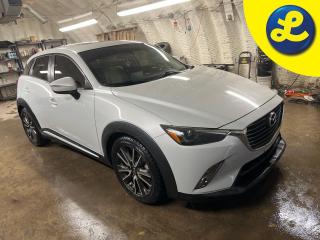 Used 2016 Mazda CX-3 GT AWD * Navigation * Sunroof * White Leather-trimmed seating with Black soft Lux Suede Burgundy accents * 2nd Set Tires * Heads Up Display * Sport Dr for sale in Cambridge, ON