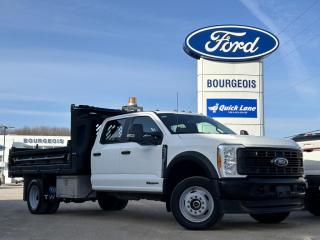 <b>Remote Keyless Entry,  Heavy Duty Suspension,  Tow Equipment,  Lane Departure Warning,  Apple CarPlay!</b><br> <br> Gear up for winter with Bourgeois Motors Ford! Throughout November, when you purchase, lease, or finance any in-stock new or pre-owned vehicle you can take advantage of our volume discount pricing on winter wheel and tire packages! Speak with your sales consultant to find out how you can get a grip on winter driving while keeping your cash in your pockets. Stay ahead of winter and your budget at Bourgeois Motors Ford! <br> <br> Compare at $97845 - Our Price is just $94995! <br> <br>   Hello. This  2023 Ford F-550 Super Duty DRW is for sale today in Midland. <br> <br>This  sought after diesel Crew Cab 4X4 pickup  has 24,107 kms. Its  oxford white in colour  . It has a 10 speed automatic transmission and is powered by a  330HP 6.7L 8 Cylinder Engine. <br> <br> Our F-550 Super Duty DRWs trim level is XL. This powerful Ford F-550 Super Duty XL comes well equipped with a heavy duty suspension, smart device remote engine start, towing equipment with trailer sway control, a 4 speaker audio system with SYNC communications including enhanced voice recognition, 2 front tow hooks, automatic headlamps, air conditioning, an easy to clean rubber floor and FordPass Connect 5G with mobile hotspot internet access. This vehicle has been upgraded with the following features: Remote Keyless Entry,  Heavy Duty Suspension,  Tow Equipment,  Lane Departure Warning,  Apple Carplay,  Android Auto. <br> To view the original window sticker for this vehicle view this <a href=http://www.windowsticker.forddirect.com/windowsticker.pdf?vin=1FD0W5HT1PEC38538 target=_blank>http://www.windowsticker.forddirect.com/windowsticker.pdf?vin=1FD0W5HT1PEC38538</a>. <br/><br> <br>To apply right now for financing use this link : <a href=https://www.bourgeoismotors.com/credit-application/ target=_blank>https://www.bourgeoismotors.com/credit-application/</a><br><br> <br/><br>At Bourgeois Motors Ford in Midland, Ontario, we proudly present the regions most expansive selection of used vehicles, ensuring youll find the perfect ride in our shared inventory. With a network of dealers serving Midland and Parry Sound, your ideal vehicle is within reach. Experience a stress-free shopping journey with our family-owned and operated dealership, where your needs come first. For over 78 years, weve been committed to serving Midland, Parry Sound, and nearby communities, building trust and providing reliable, quality vehicles. Discover unmatched value, exceptional service, and a legacy of excellence at Bourgeois Motors Fordwhere your satisfaction is our priority.Please note that our inventory is shared between our locations. To avoid disappointment and to ensure that were ready for your arrival, please contact us to ensure your vehicle of interest is waiting for you at your preferred location. <br> Come by and check out our fleet of 90+ used cars and trucks and 140+ new cars and trucks for sale in Midland.  o~o