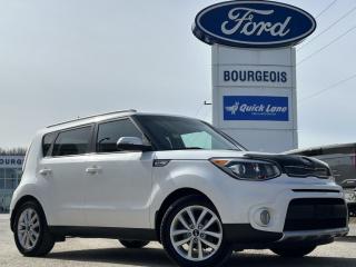 <b>Aluminum Wheels,  Wireless Charging,  Android Auto,  Apple CarPlay,  Heated Steering Wheel!</b><br> <br> Gear up for winter with Bourgeois Motors Ford! Throughout November, when you purchase, lease, or finance any in-stock new or pre-owned vehicle you can take advantage of our volume discount pricing on winter wheel and tire packages! Speak with your sales consultant to find out how you can get a grip on winter driving while keeping your cash in your pockets. Stay ahead of winter and your budget at Bourgeois Motors Ford! <br> <br> Compare at $22140 - Our Price is just $21495! <br> <br>   With a fresh redesign not affecting its affordability while increasing its value and reliability, the Kia Soul is an easy choice. This  2021 Kia Soul is for sale today in Midland. <br> <br>A fresh redesign, true to its unique style, but with all the best of modern tech, this 2021 Kia Soul is exactly what the Soul needed. The Kia Soul has been one of the quirkiest and iconic urban crossovers since the genre started. With its unique, cube like shape and club like interior, all stuffed with the best tech features, and at a price people can afford, the Kia Soul is a long living favorite of the new generation of car buyers. This redesign is only gonna make it better.This  SUV has 74,754 kms. Its  snow white pearl in colour  . It has a cvt transmission and is powered by a  147HP 2.0L 4 Cylinder Engine.  This unit has some remaining factory warranty for added peace of mind. <br> <br> Our Souls trim level is EX. This EX Soul comes with all of the modern bells and whistles like wireless charging, a heated leather steering wheel, heated seats, drive select mode, remote keyless entry and collision avoidance technology. Exterior style is enhanced with a black grille and chrome accents, fog lights, aluminum wheels, heated side mirrors with turn signals and a rearview camera. Technology is next level with lane keep assistance, blind spot monitoring, forward collision-avoidance assist, rear cross traffic alert, Android Auto, Apple CarPlay and a 7 inch touchscreen display. This vehicle has been upgraded with the following features: Aluminum Wheels,  Wireless Charging,  Android Auto,  Apple Carplay,  Heated Steering Wheel,  Heated Seats,  Chrome Accents. <br> <br>To apply right now for financing use this link : <a href=https://www.bourgeoismotors.com/credit-application/ target=_blank>https://www.bourgeoismotors.com/credit-application/</a><br><br> <br/><br>At Bourgeois Motors Ford in Midland, Ontario, we proudly present the regions most expansive selection of used vehicles, ensuring youll find the perfect ride in our shared inventory. With a network of dealers serving Midland and Parry Sound, your ideal vehicle is within reach. Experience a stress-free shopping journey with our family-owned and operated dealership, where your needs come first. For over 78 years, weve been committed to serving Midland, Parry Sound, and nearby communities, building trust and providing reliable, quality vehicles. Discover unmatched value, exceptional service, and a legacy of excellence at Bourgeois Motors Fordwhere your satisfaction is our priority.Please note that our inventory is shared between our locations. To avoid disappointment and to ensure that were ready for your arrival, please contact us to ensure your vehicle of interest is waiting for you at your preferred location. <br> Come by and check out our fleet of 80+ used cars and trucks and 210+ new cars and trucks for sale in Midland.  o~o