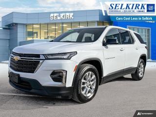 <b>Heated Seats,  Apple CarPlay,  Android Auto,  Lane Keep Assist,  Lane Departure Warning!</b><br> <br>    Every family getaway is better when its in a Chevrolet Traverse. This  2023 Chevrolet Traverse is for sale today in Selkirk. <br> <br>This 2023 Traverse was designed to do more than keep up with your family. With a huge and versatile cabin, you can rest assured that theres always a way for the next journey. Style, luxury, and technology come together to make every trip safer, cooler, and way more fun. Whatever you need to do and wherever you need to go, this Chevy Traverse has the capability to get it done. For a family adventure vehicle thats just as ready as you, check out the 2023 Traverse.This  SUV has 24,000 kms. Its  summit white in colour  . It has a 9 speed automatic transmission and is powered by a  310HP 3.6L V6 Cylinder Engine. <br> <br> Our Traverses trim level is LS. This family friendly Chevrolet Traverse LS brings you modern comfort and connectivity and features stylish aluminum wheels, LED lighting with IntelliBeam technology, remote start and remote keyless entry. Stay safe and connected with Chevrolet Infotainment 3 with a color touchscreen featuring voice command, wireless Apple CarPlay and Android Auto, lane keep assist with lane departure warning, automatic emergency braking, front pedestrian braking, Teen Driver technology and is Wi-Fi hotspot capable. This vehicle has been upgraded with the following features: Heated Seats,  Apple Carplay,  Android Auto,  Lane Keep Assist,  Lane Departure Warning,  Front Pedestrian Braking,  Led Lights. <br> <br>To apply right now for financing use this link : <a href=https://www.selkirkchevrolet.com/pre-qualify-for-financing/ target=_blank>https://www.selkirkchevrolet.com/pre-qualify-for-financing/</a><br><br> <br/><br>Selkirk Chevrolet Buick GMC Ltd carries an impressive selection of new and pre-owned cars, crossovers and SUVs. No matter what vehicle you might have in mind, weve got the perfect fit for you. If youre looking to lease your next vehicle or finance it, we have competitive specials for you. We also have an extensive collection of quality pre-owned and certified vehicles at affordable prices. Winnipeg GMC, Chevrolet and Buick shoppers can visit us in Selkirk for all their automotive needs today! We are located at 1010 MANITOBA AVE SELKIRK, MB R1A 3T7 or via phone at 204-482-1010.<br> Come by and check out our fleet of 80+ used cars and trucks and 210+ new cars and trucks for sale in Selkirk.  o~o